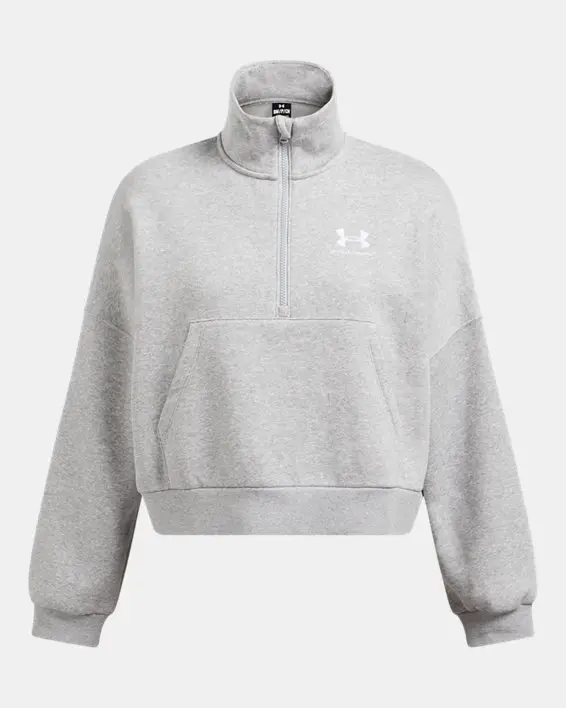 Buzo de entrenamiento oversized UA Icon Fleece para mujer image number 4
