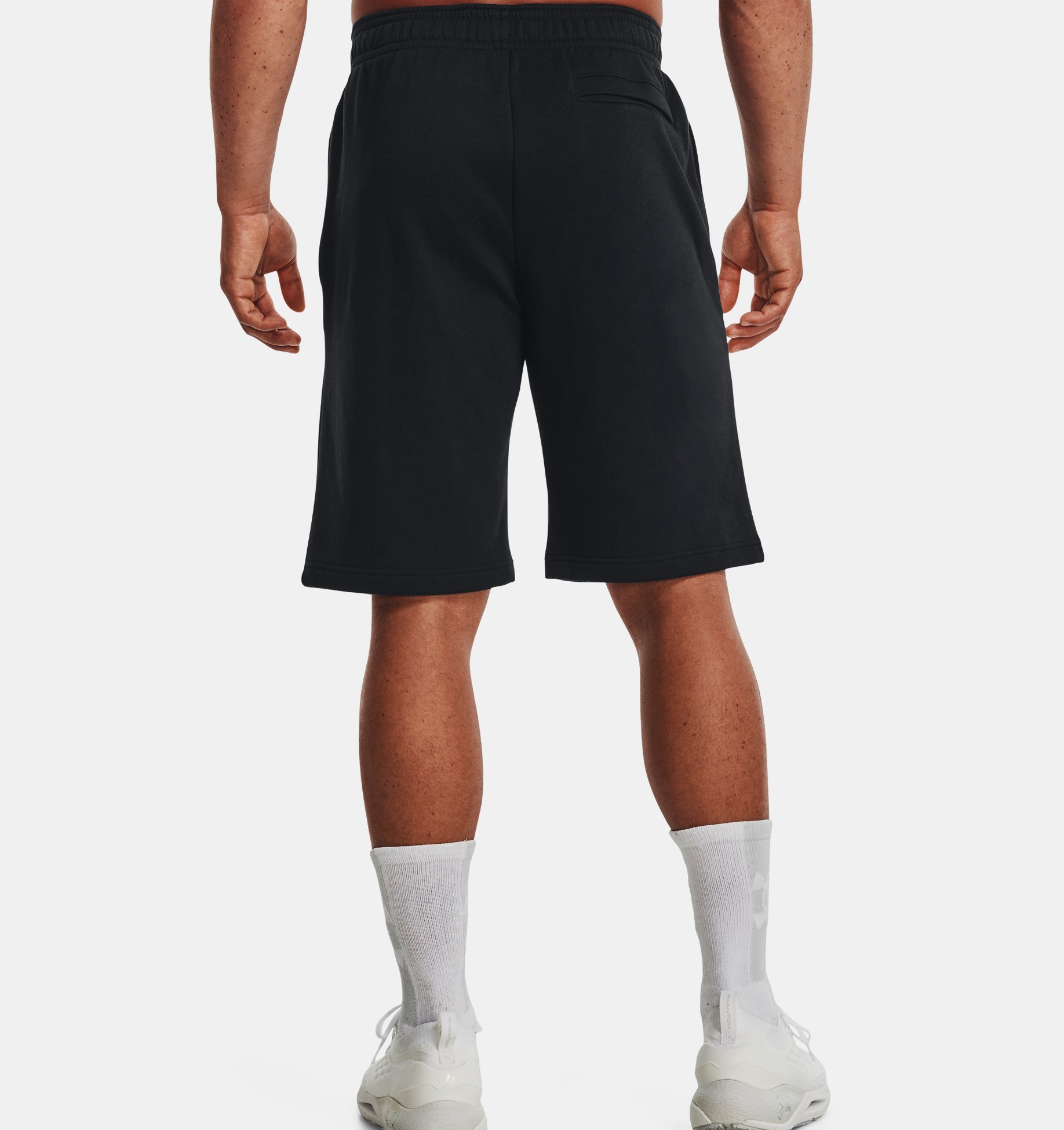 Pantalón corto UA Rival Fleece Graphic para Hombre image number 1