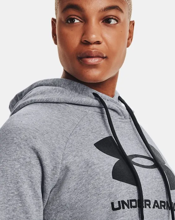 Rival Fleece Logo Hoodie-GRY,XS image number 3