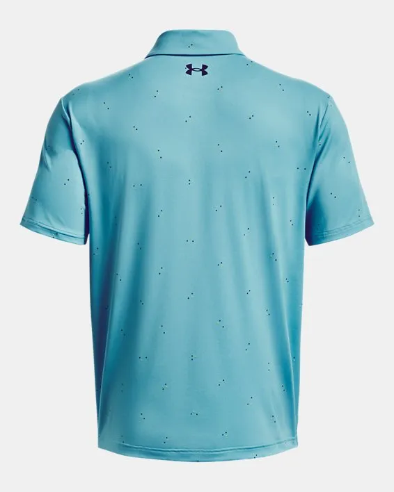 UA Playoff 3.0 Printed Polo-BLU image number 7