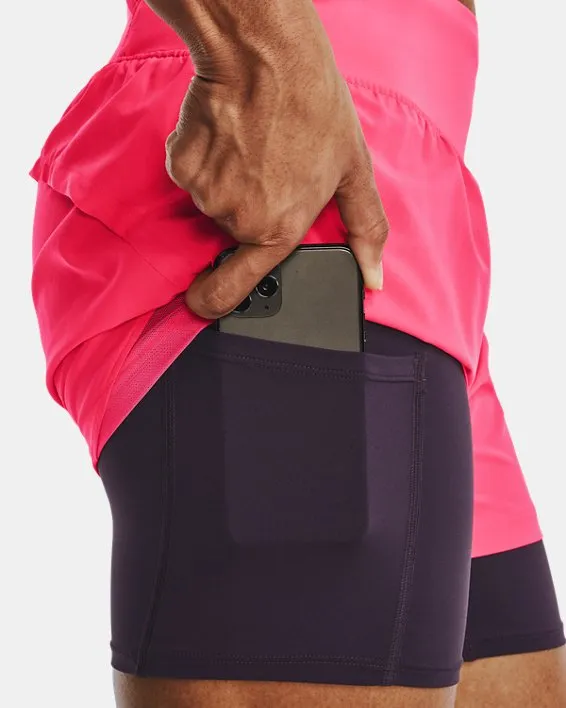 Short UA RUN STAMINA 2IN1 para Mujer image number 6