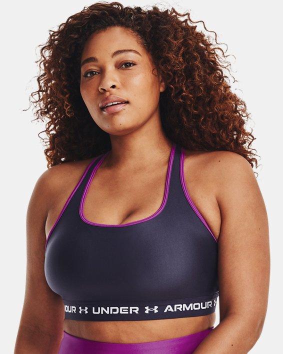 UA Crossback Mid Bra-GRY image number 4