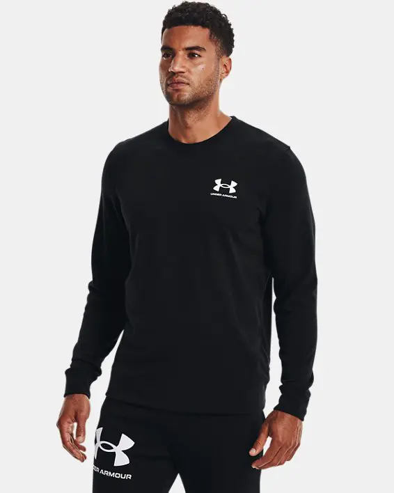 UA M Rival Terry LC Crew