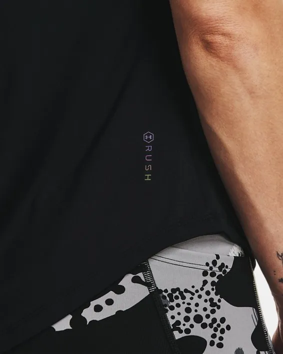 Remera manga corta UA RUSH para mujer image number 3