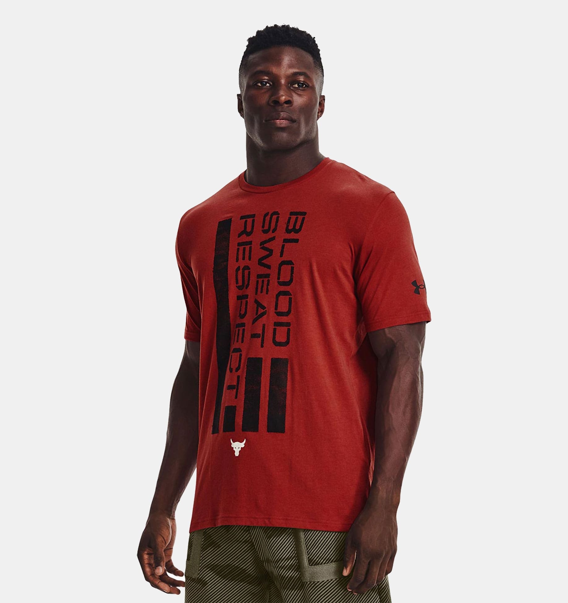 Remera UA Project Rock BSR Flag para hombre  image number 0