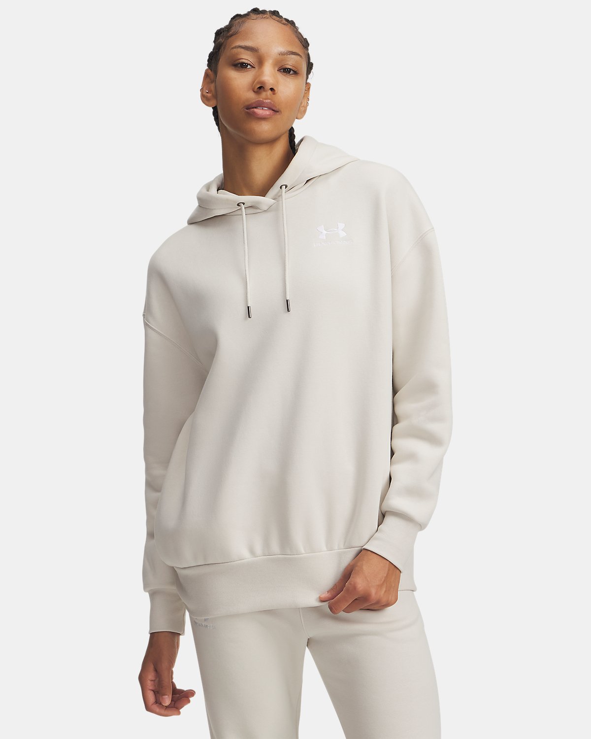 Buzo con capucha de Entrenamiento Oversized Essential Fleece para Mujer