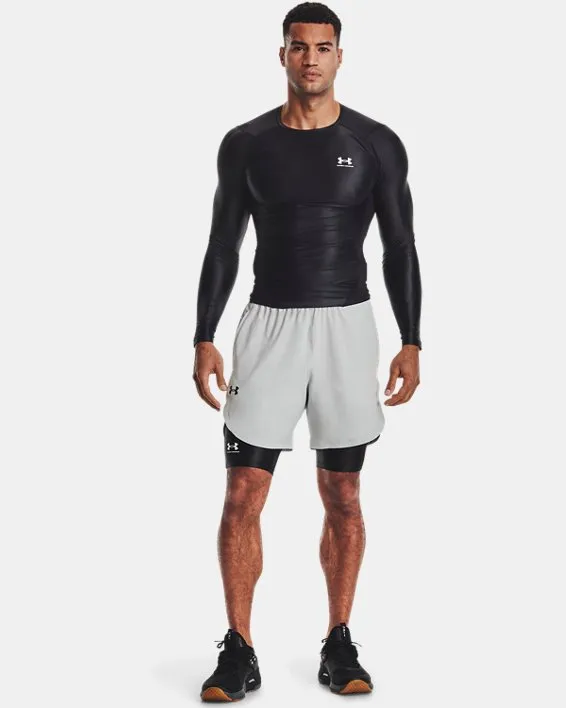 UA HG IsoChill Long Shorts image number 3