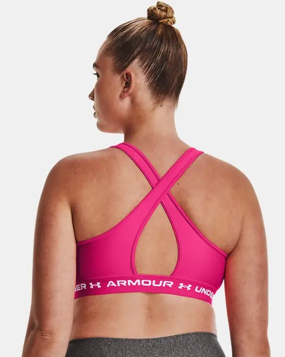 Bra deportivo de impacto medio Armour® Mid Crossback para mujer image number 5