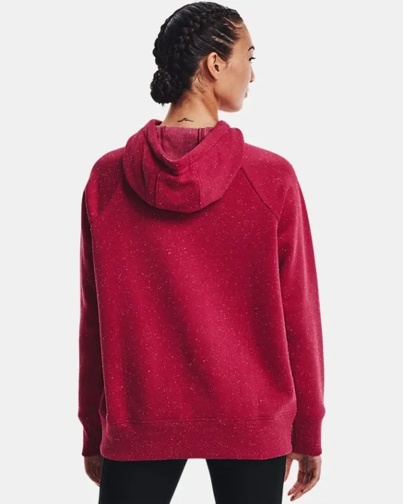 Buzo con capucha UA Rival Fleece Logo para mujer image number 1