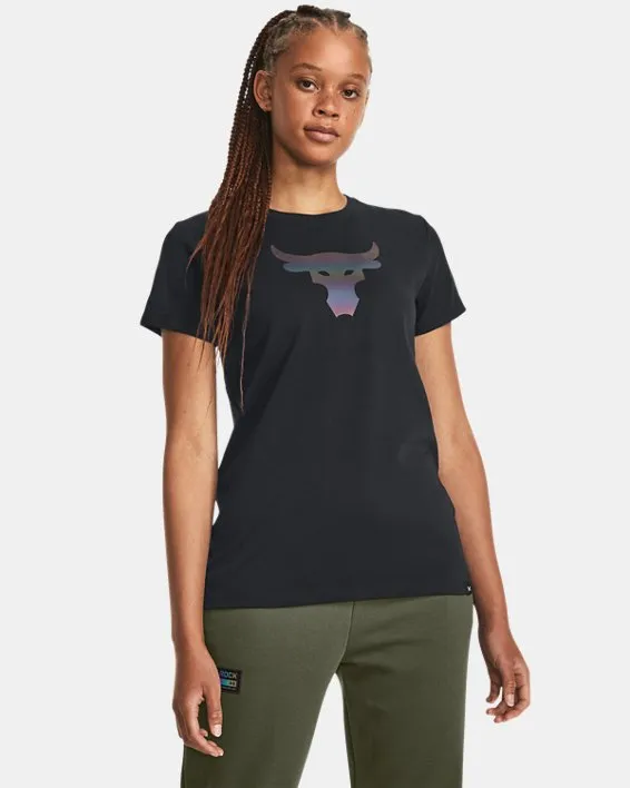 Remera de entrenamiento Project Rock Night Shift Heavyweight para mujer