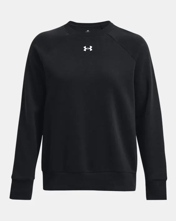 UA W Rival Fleece Crew image number 4