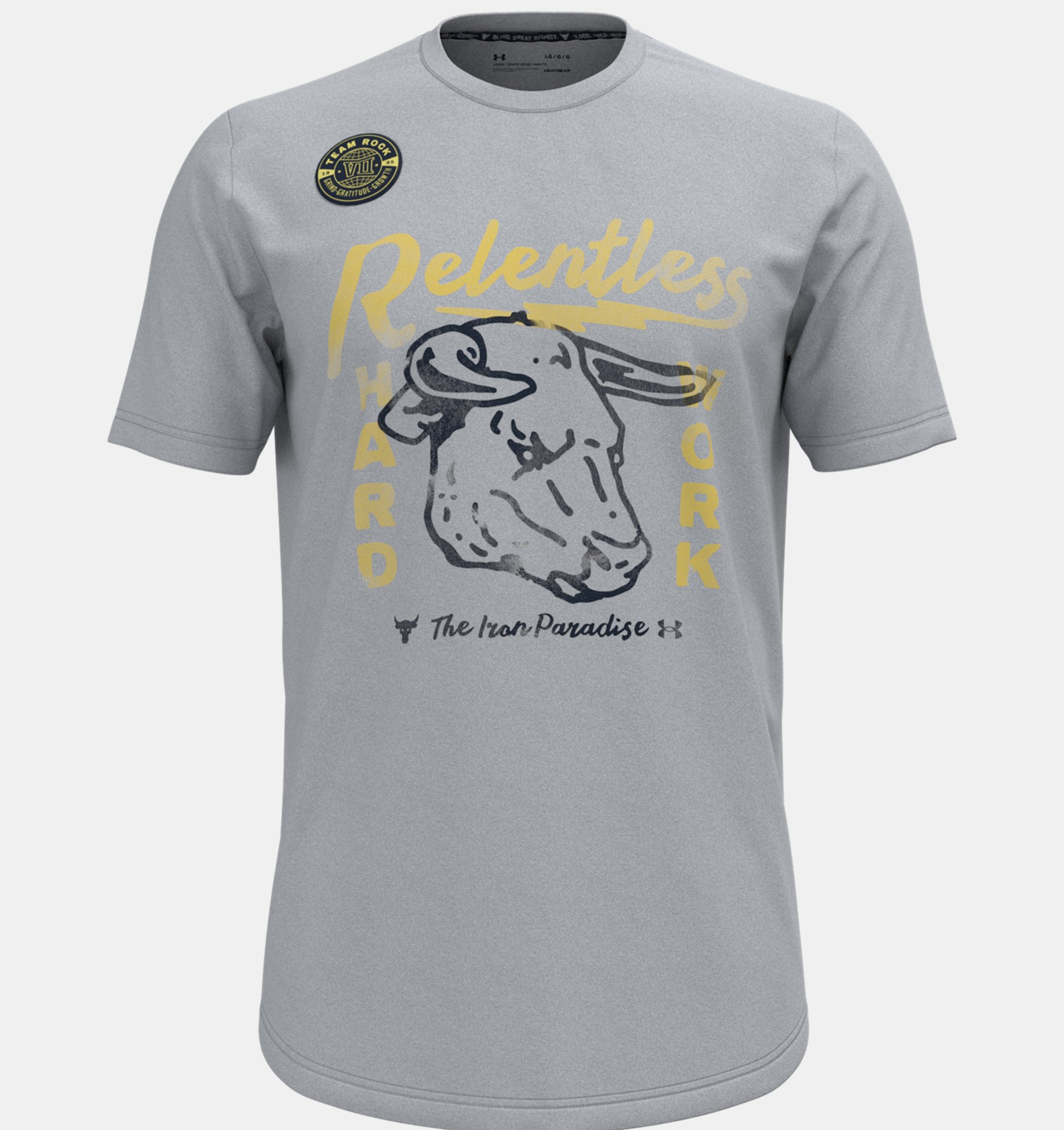 Remera manga corta Project Rock Relentless Short Sleeve para hombre