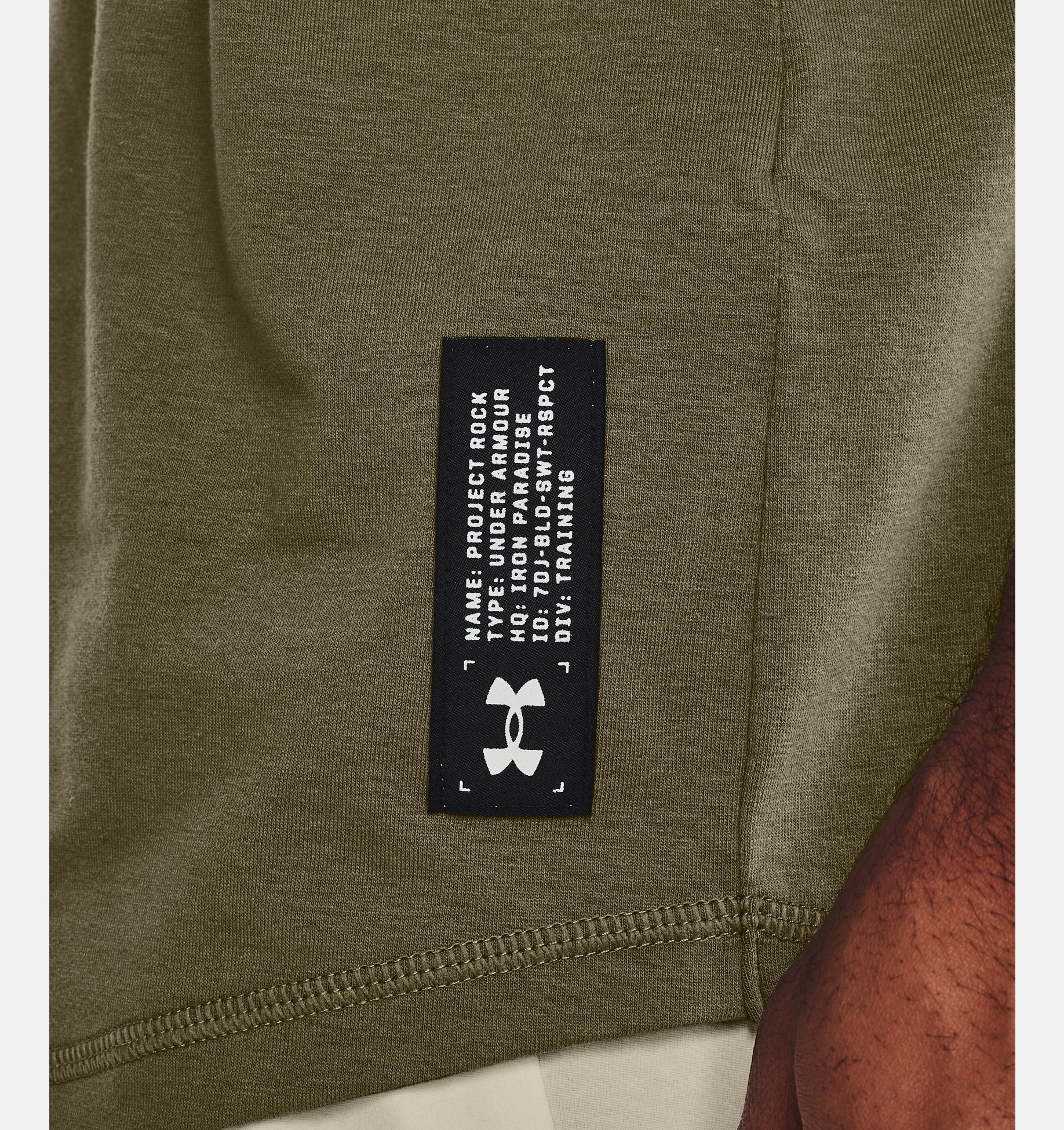 Musculosa UA Project Rock BSR Flag para hombre image number 3