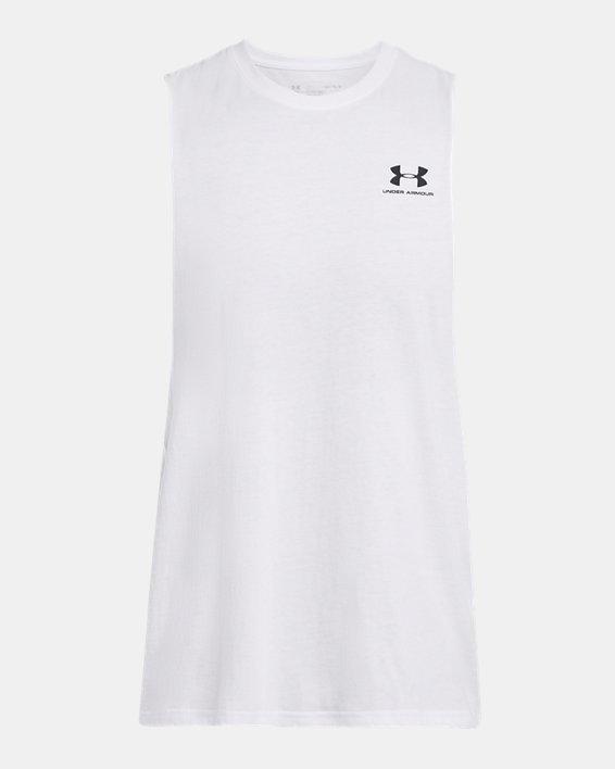 UA LEFT CHEST CUT OFF TANK image number 4