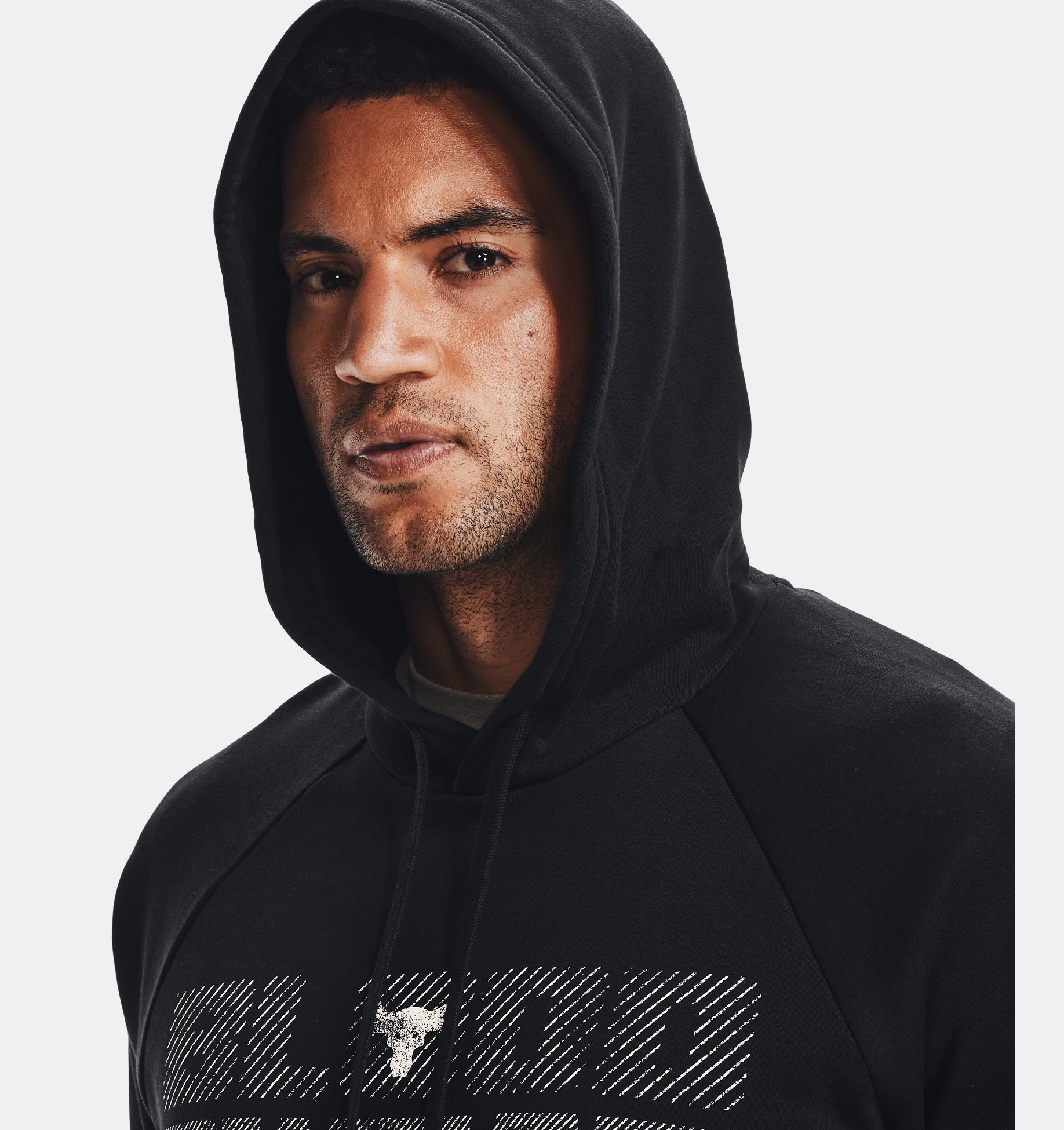 Buzo de entrenamiento UA Project Rock Rival Fleece para hombre image number 3