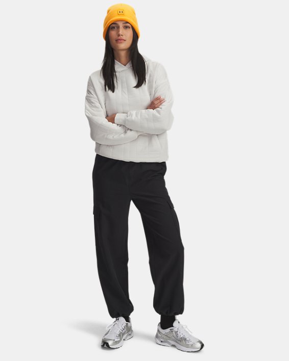 Hoodie UA Unstoppable Fleece Textured para Mujer image number 2