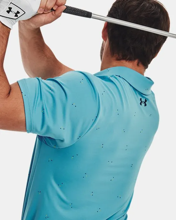 UA Playoff 3.0 Printed Polo-BLU image number 1