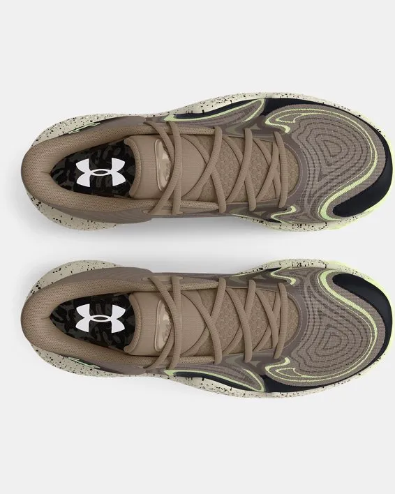 Zapatillas de Basketball UA Spawn 6 Mid Camo unisex image number 2