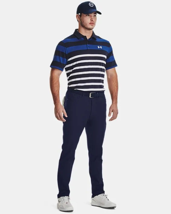 UA Playoff 3.0 Stripe Polo-BLU image number 3