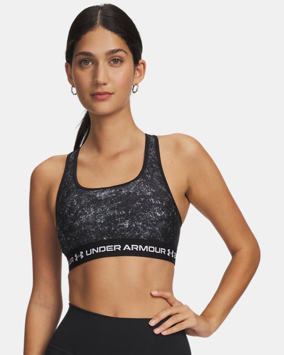 Bra deportivo Armour&reg; Mid Crossback Printed para mujer