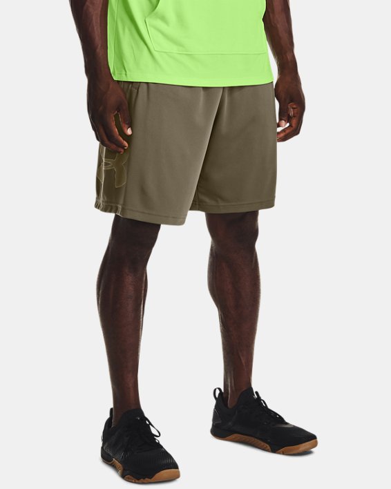 UA TECH GRAPHIC SHORT-GRN,XS