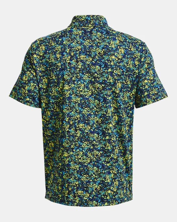 UA Playoff 3.0 Printed Polo-BLU image number 5