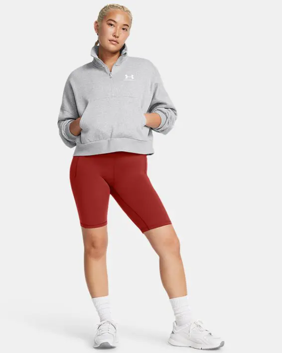 Buzo de entrenamiento oversized UA Icon Fleece para mujer image number 2
