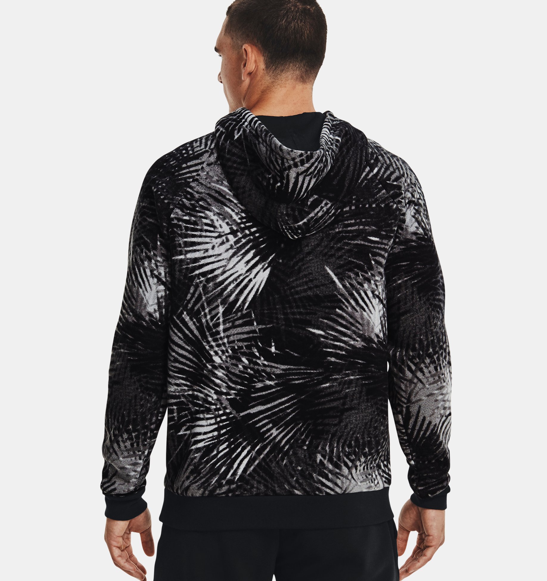 Buzo con capucha UA Rival Fleece Sport Palm Hoodie para hombre image number 1