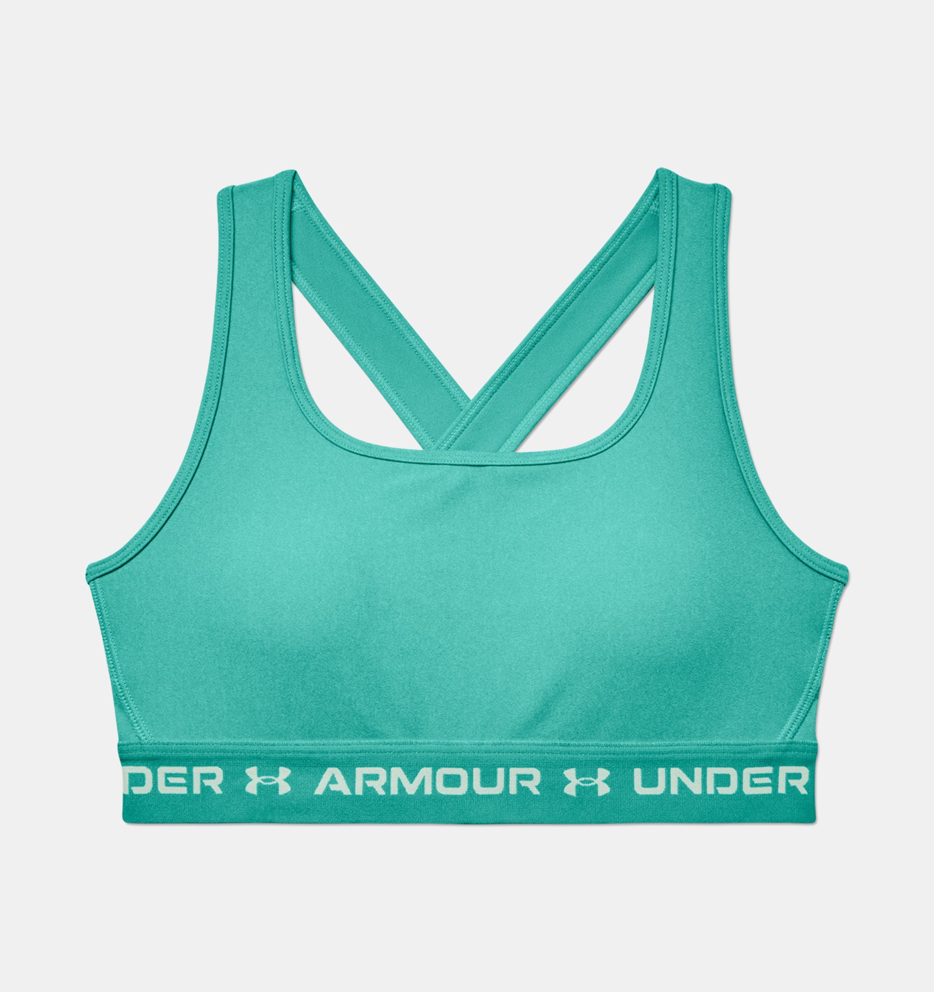 Bra UA Armour Mid Crossback Heather para mujer image number 8
