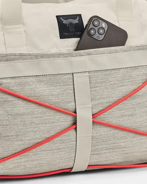 UA Project Rock Gym Bag SM-WHT image number 2