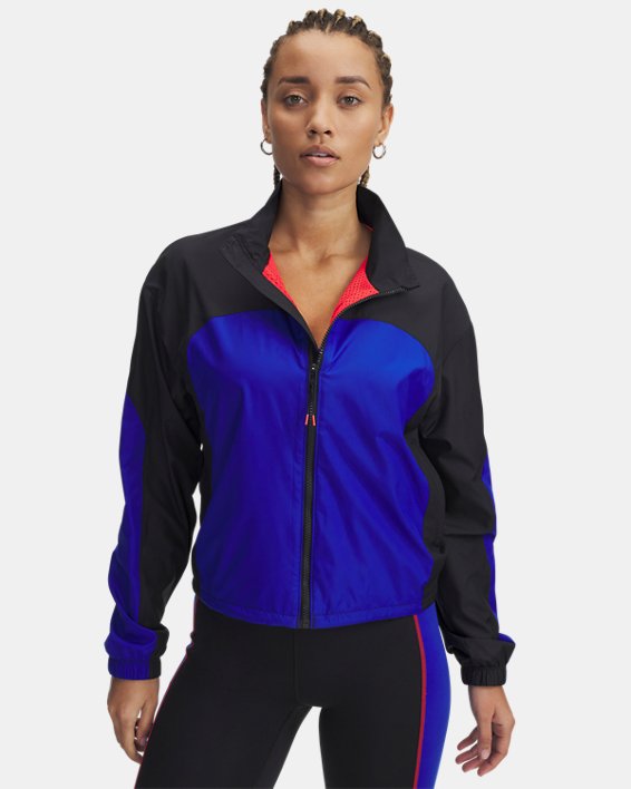 Campera de entrenamiento Project Rock Woven  Full-Zip para Mujer