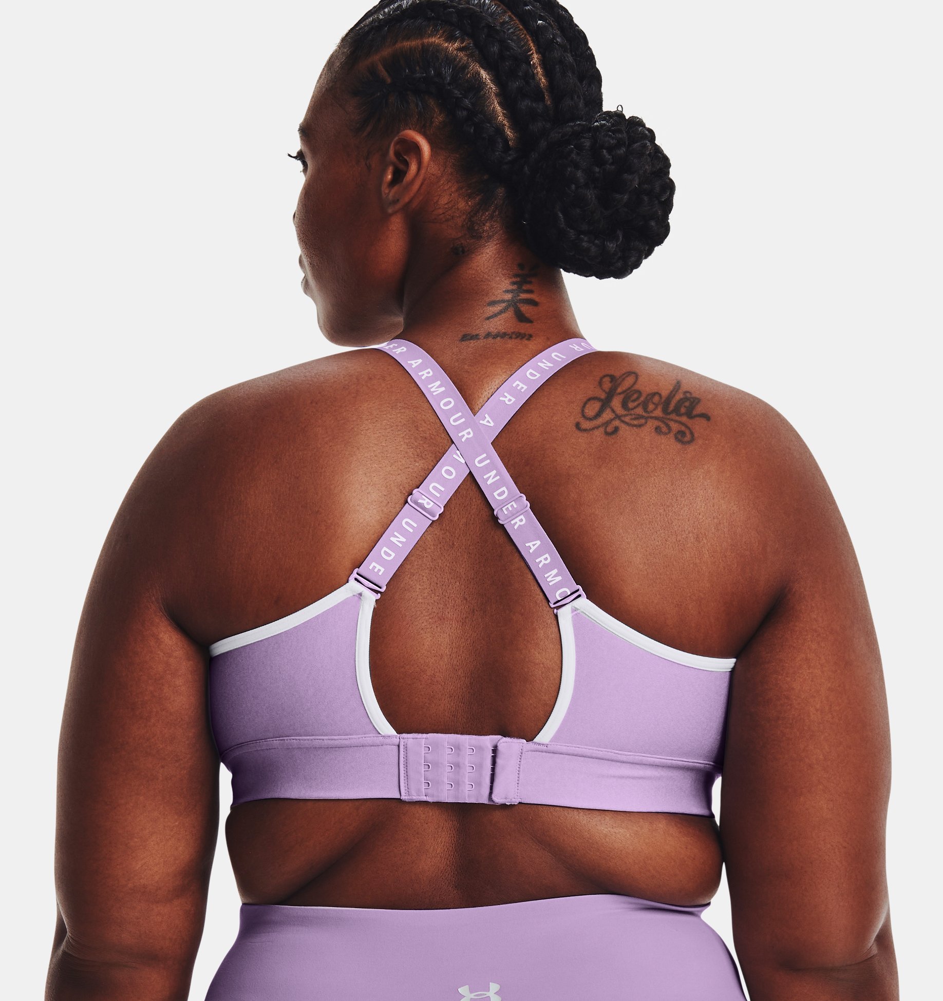 Sport Bra UA Infinity Mid Hthr Cover para mujer image number 6