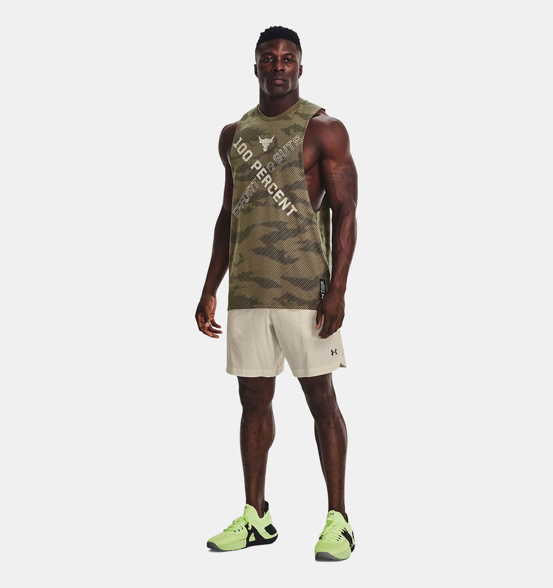 Musculosa UA Project Rock 100 Percent para hombre image number 2