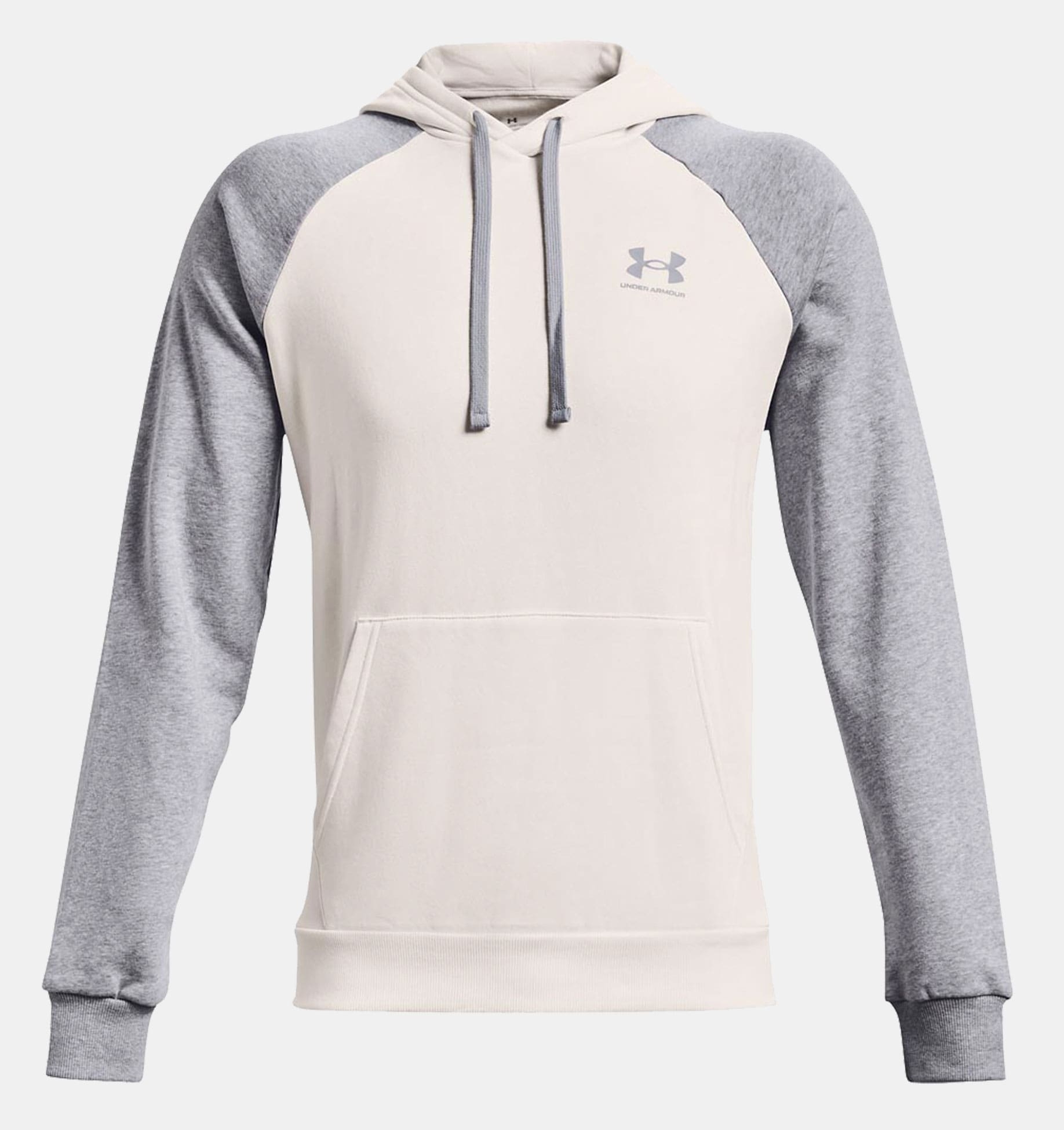 Buzo con capucha UA Rival Fleece Colorblock Hoodie para hombre image number 4