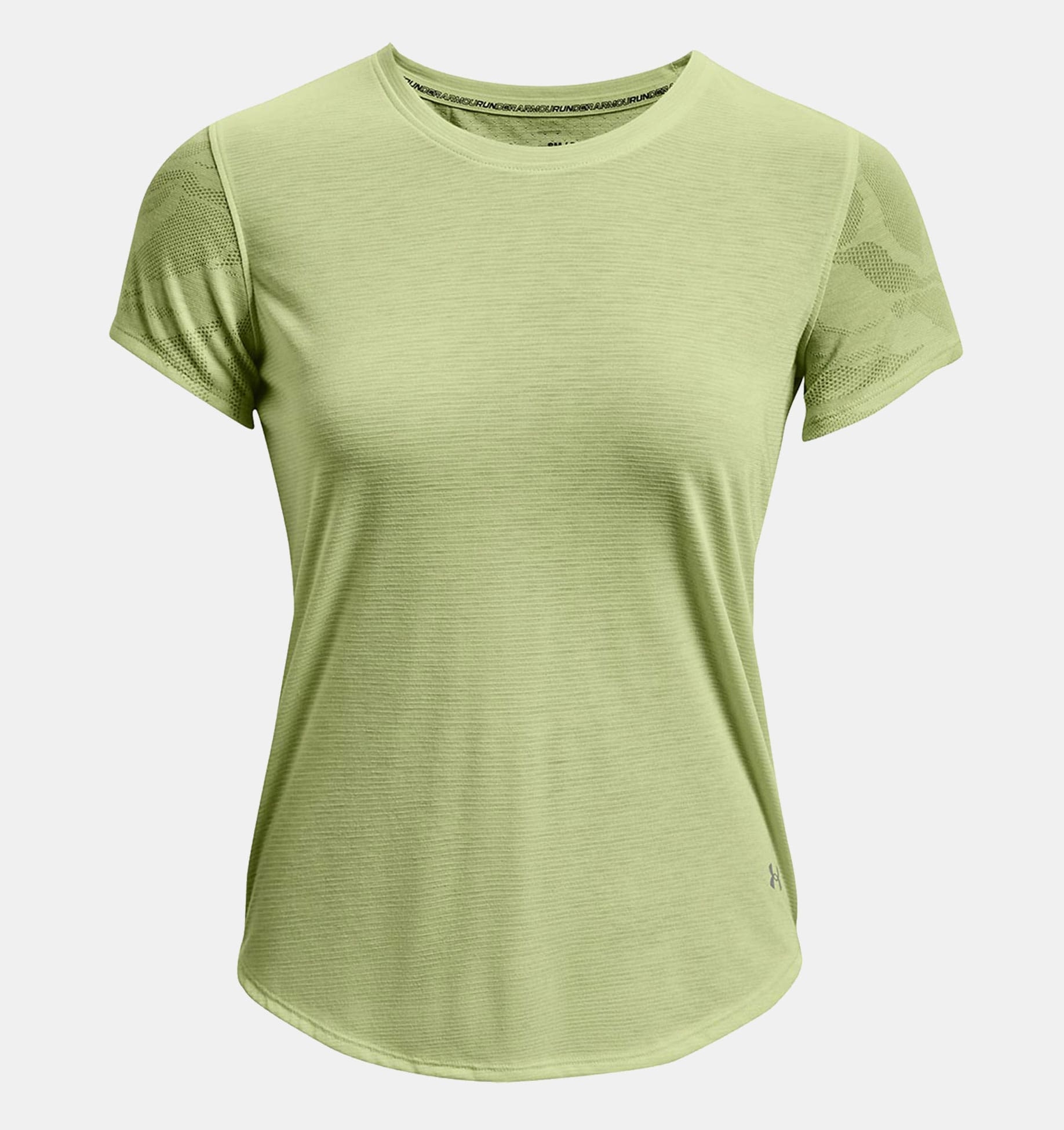 UA Streaker Jacquard Tee-GRN,XS image number 5