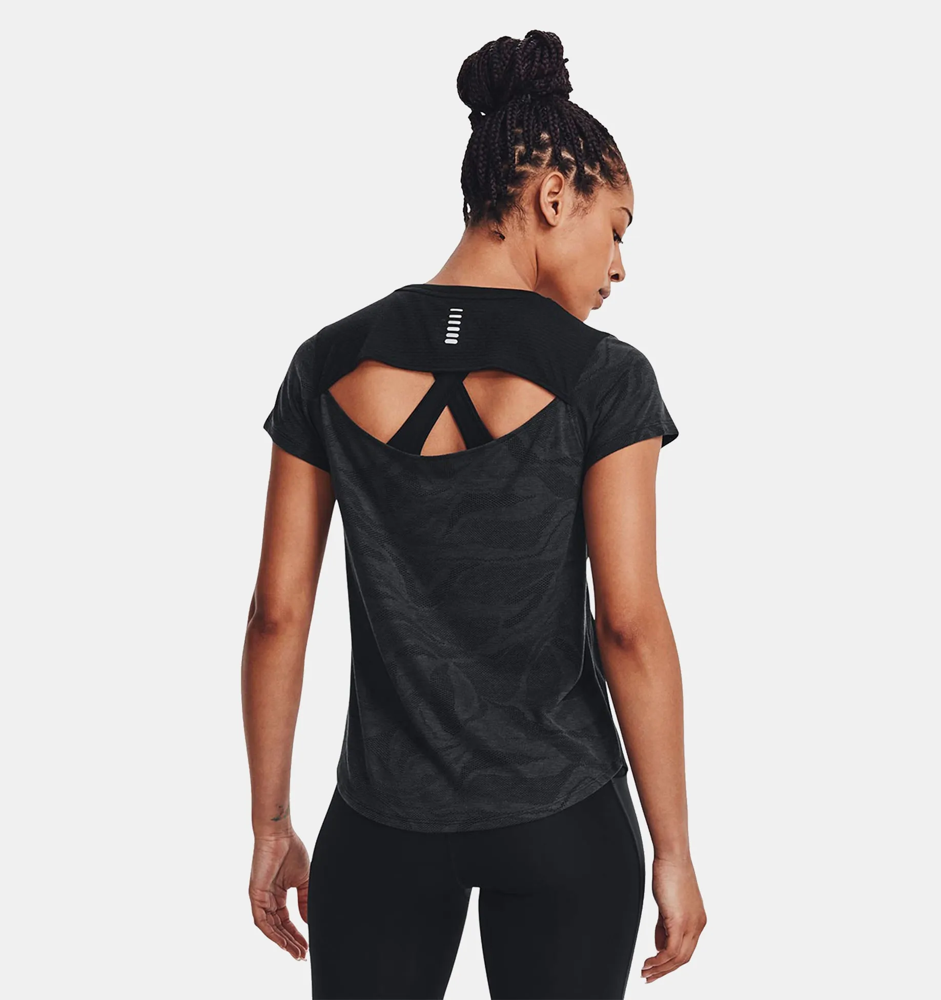 Remera UA Streaker Jacquard para mujer image number 1