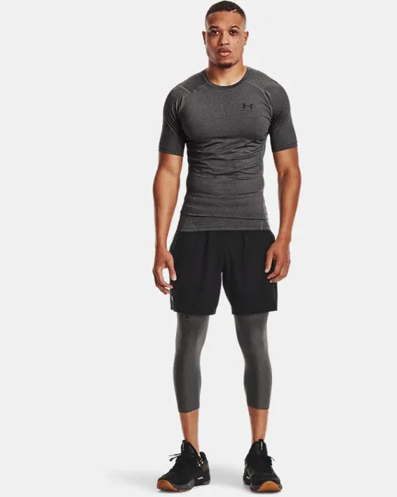 Remera de Compresion UA HG Armour Comp para hombre image number 2