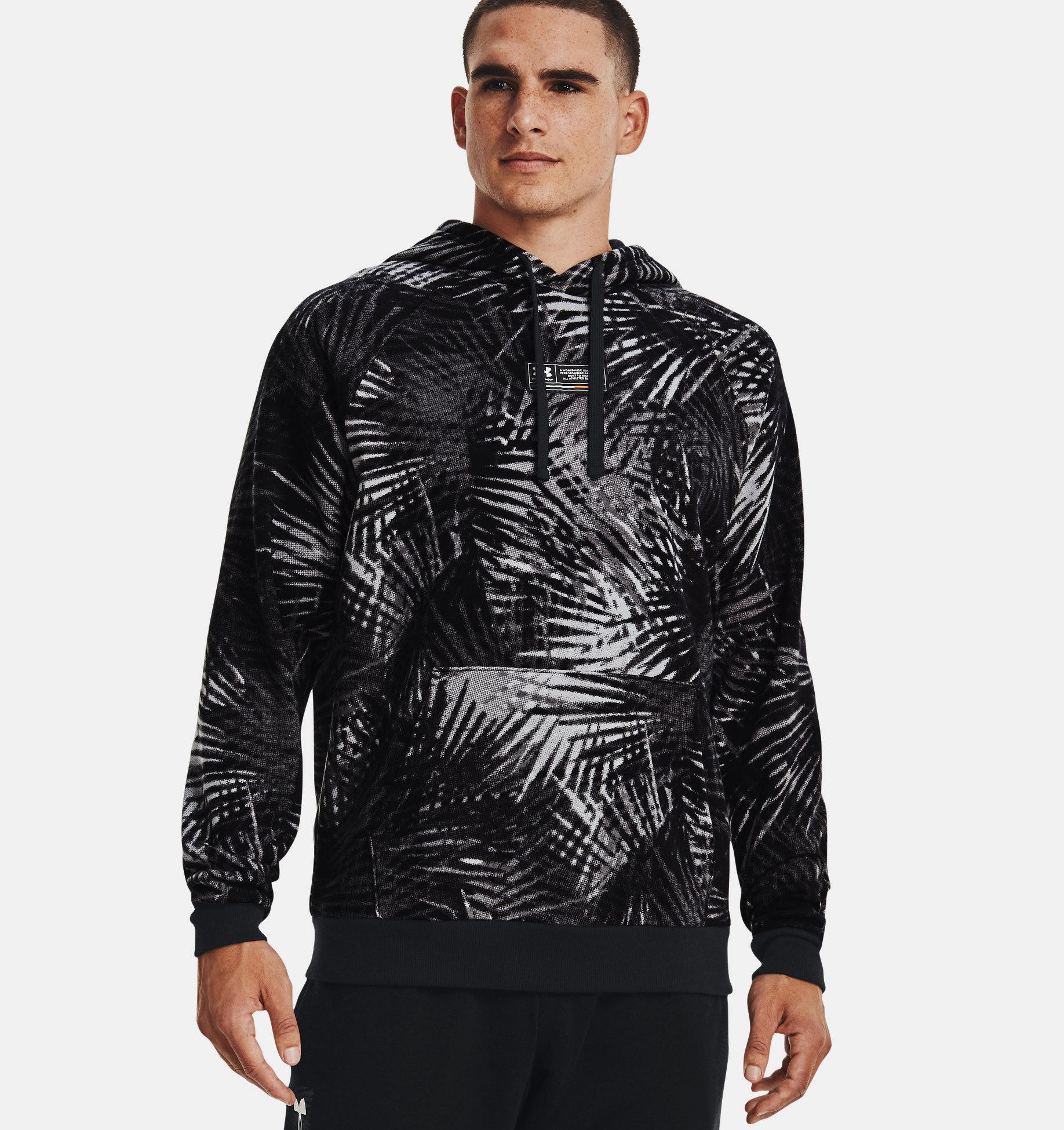 Buzo con capucha UA Rival Fleece Sport Palm Hoodie para hombre