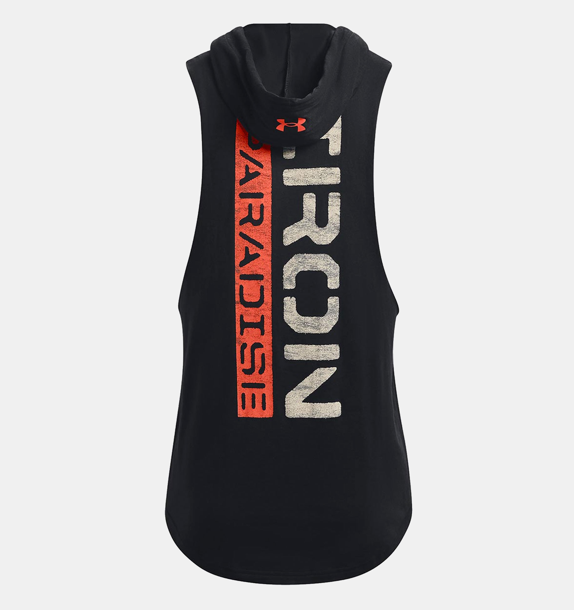 Musculosa con capucha UA Project Rock Iron Paradise para hombre image number 5