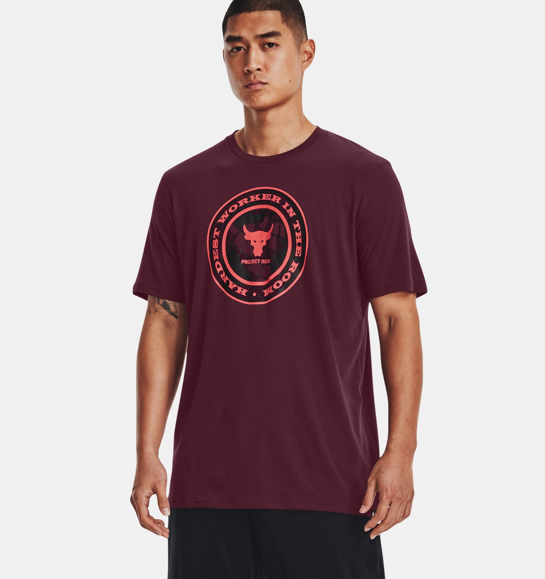 Remera de entrenamiento Project Rock Globe para hombre image number 0