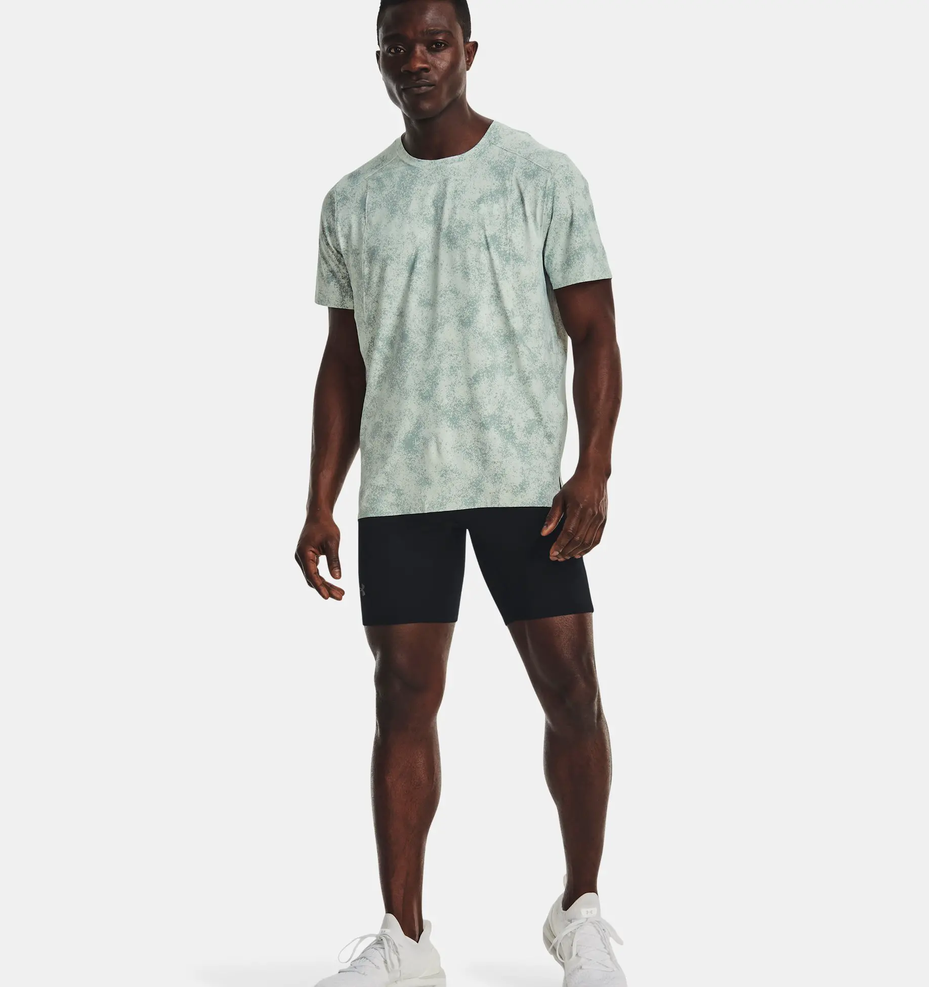 UA SPEEDPOCKET HALF TIGHT-BLK image number 3