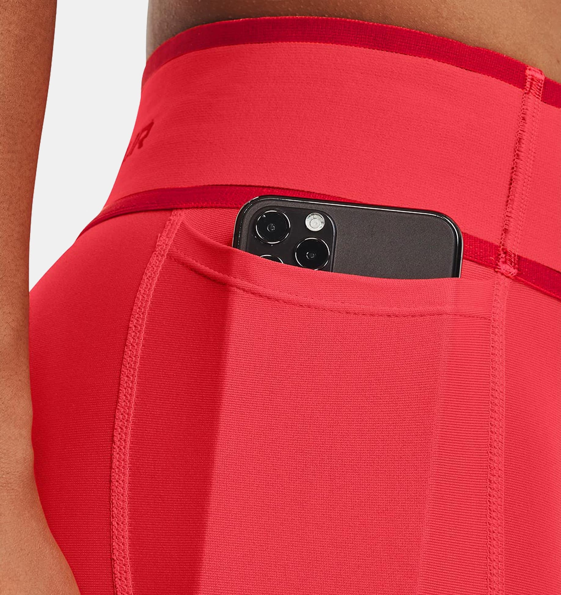 Armour Branded WB Legging-RED,XS image number 3