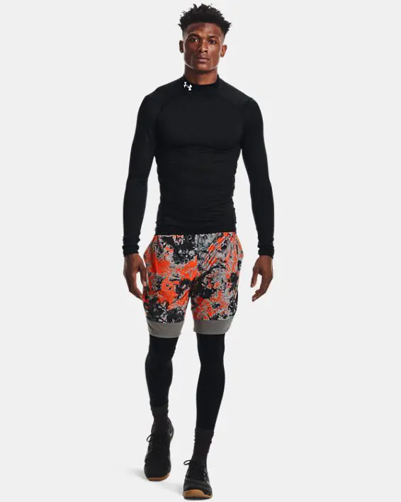UA CG Armour Comp Mock-BLK,LG image number 2