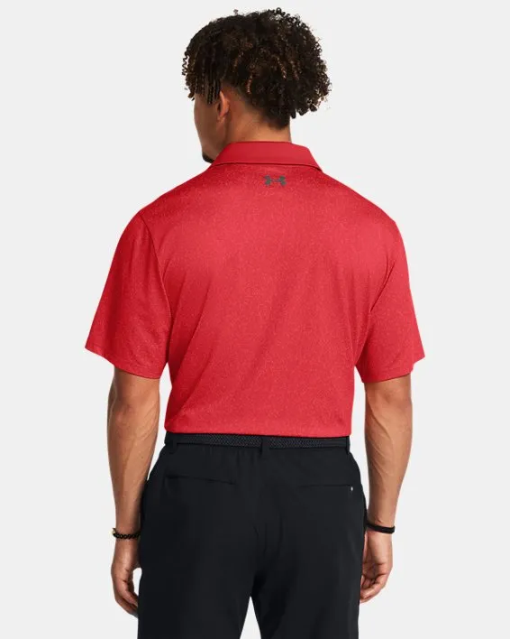Chomba de Golf Playoff 3.0 Coral Jacquard para Hombre image number 1