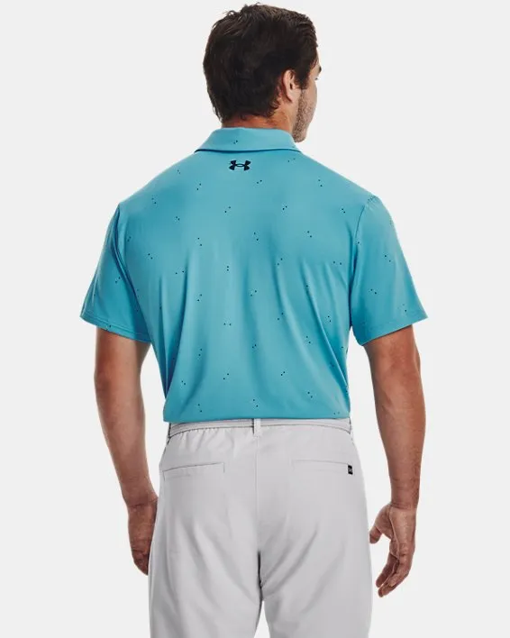 UA Playoff 3.0 Printed Polo-BLU image number 4
