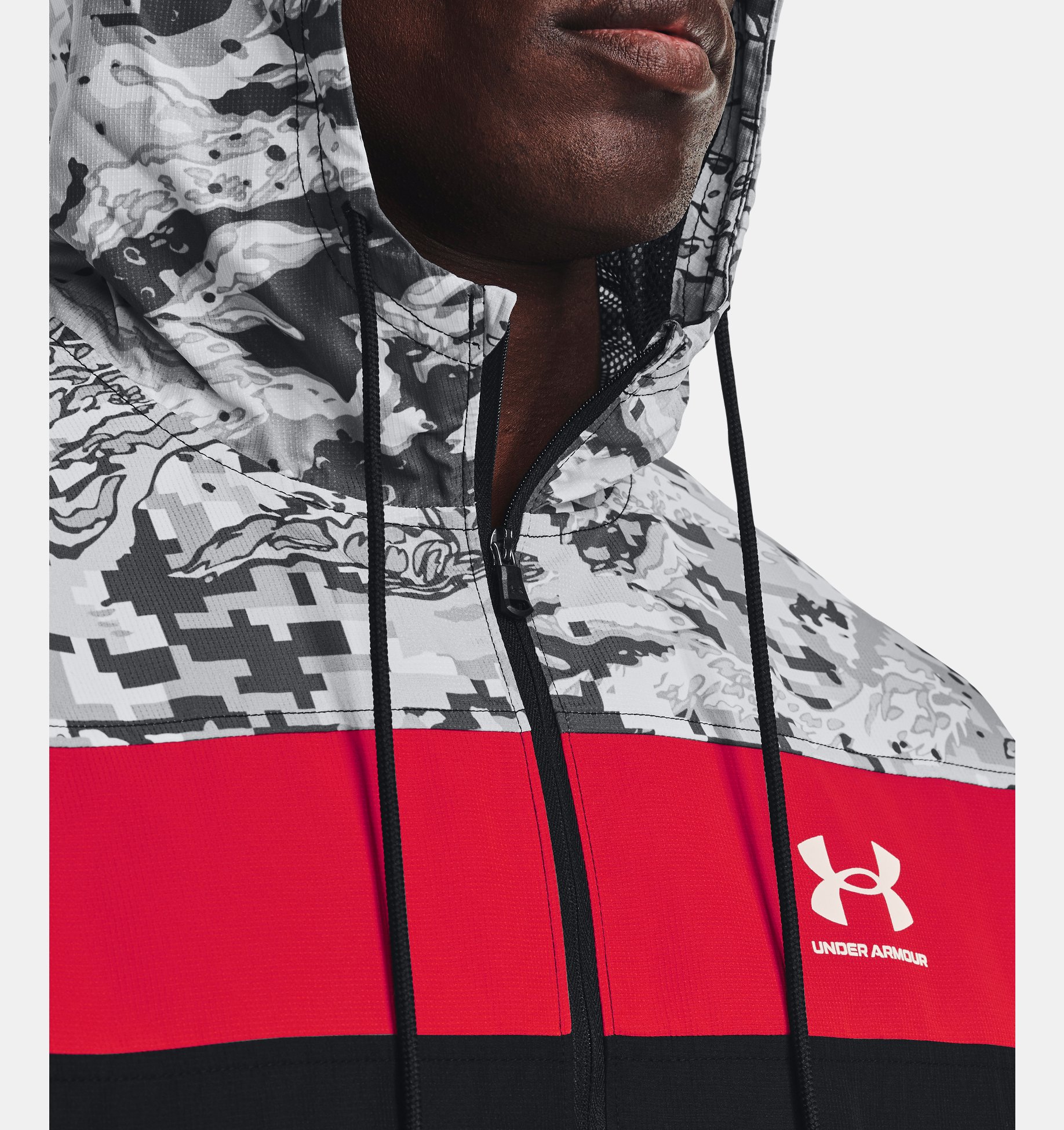 Rompeviento UA SPORTSTYLE CAMO para hombre image number 3