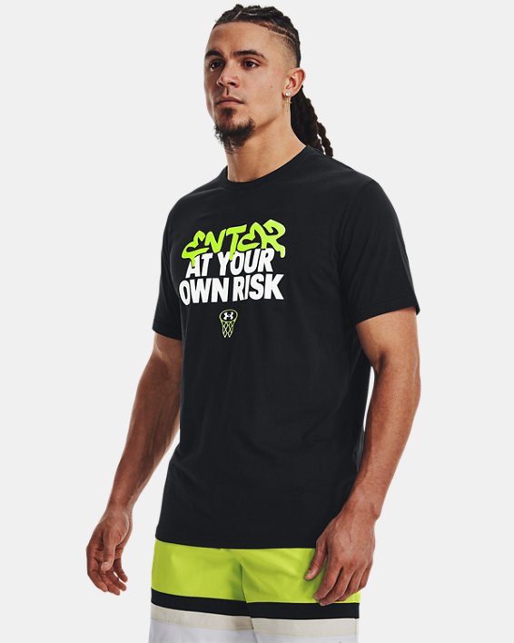 Remera de Basketball UA ENTER AT YOUR OWN RISK para hombre