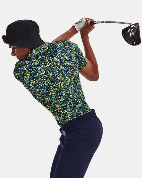 UA Playoff 3.0 Printed Polo-BLU image number 1