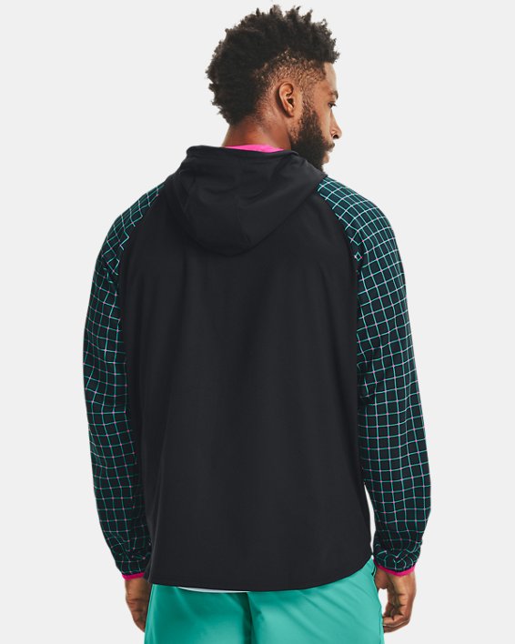 Campera con capucha UA Woven Geo para hombre image number 2
