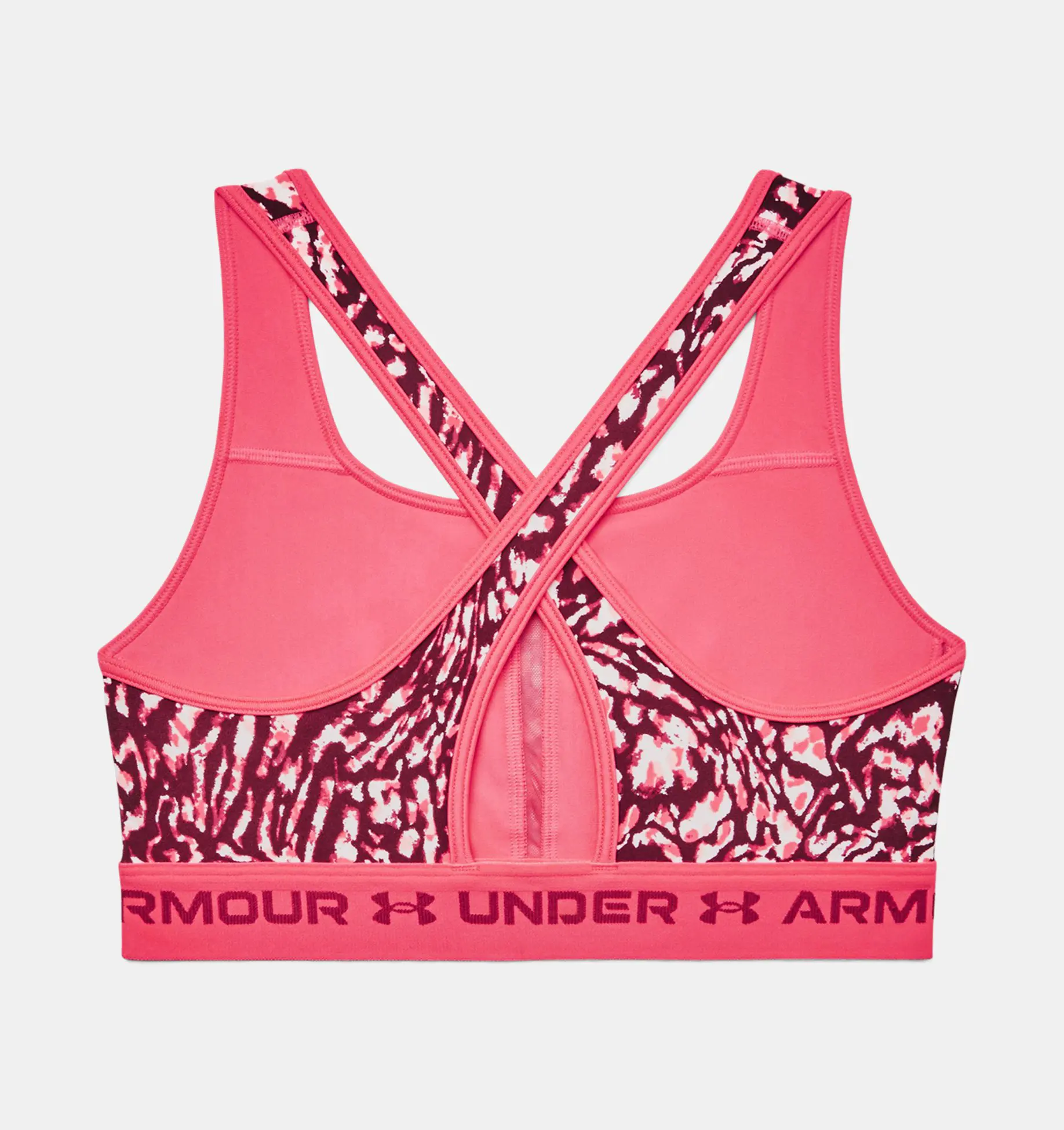 Bra deportivo Armour® Mid Crossback Printed para mujer image number 7